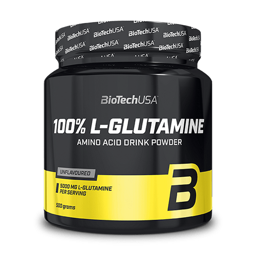 100% L - Glutamine - 500 g - BioTechUSA Hungary