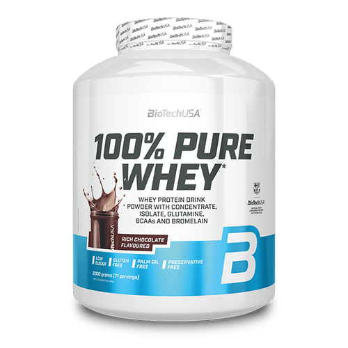 100% Pure Whey tejsavó fehérjepor - 2000 g - BioTechUSA Hungary