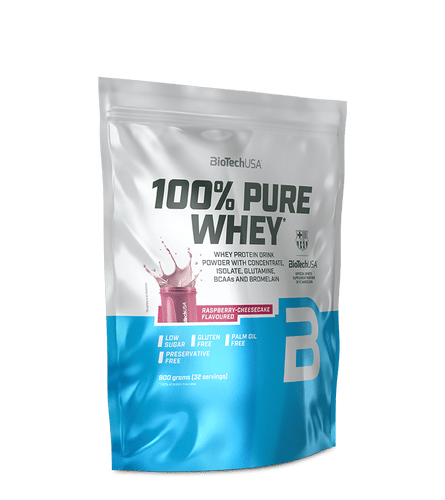 100% Pure Whey tejsavó fehérjepor - 900 g - BioTechUSA Hungary