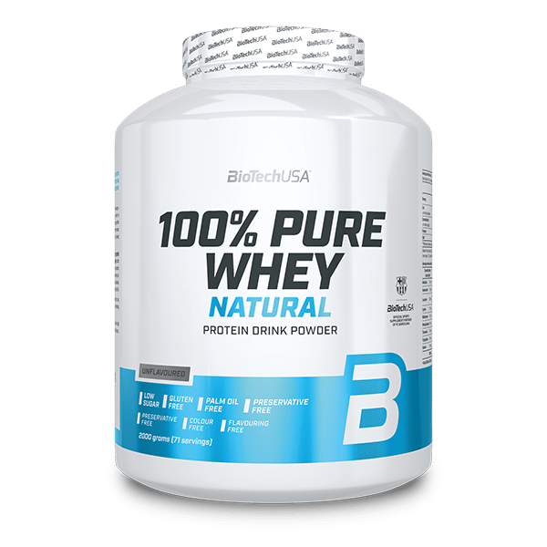 100% Pure Whey Natural tejsavófehérje-koncentrátum italpor - 2000 g