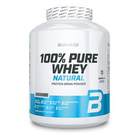 100% Pure Whey Natural tejsavófehérje - koncentrátum italpor - 2000 g - BioTechUSA Hungary