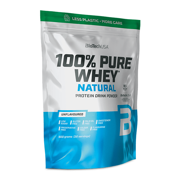 100% Pure Whey Natural tejsavófehérje-koncentrátum italpor - 900 g