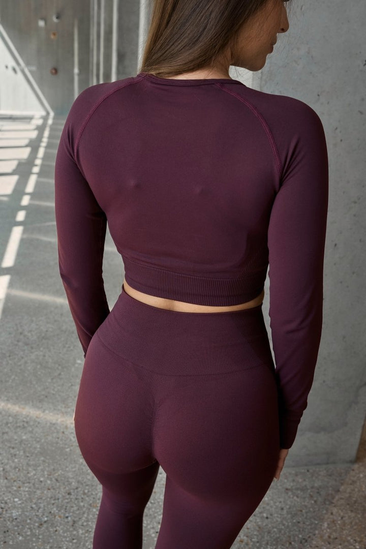 SEAMLESS LONG-SLEEVE CROP Női hosszú ujjú felső