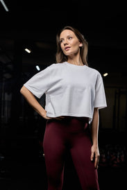 Heavyweight oversized női cropped póló - BioTechUSA Hungary