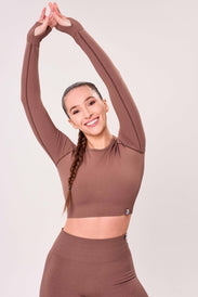 SEAMLESS LONG - SLEEVE CROP Női hosszú ujjú felső - BioTechUSA Hungary